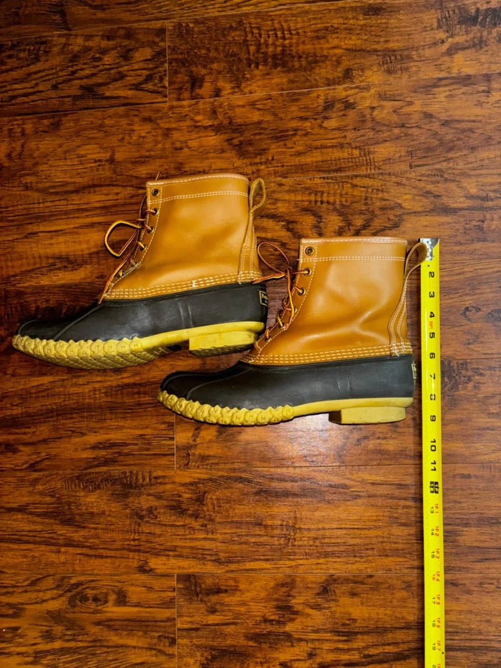 L.L. Bean Leather Flannel-Lined Men’s Duck Boots Gore-Tex Thinsulate Rubber Sole